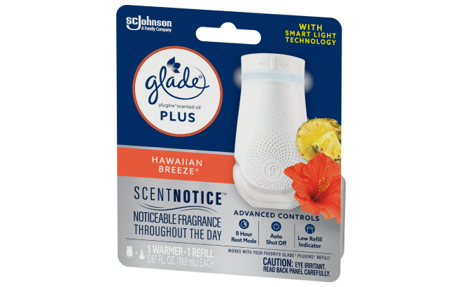 Glade Plug In Plus Air Freshener Starter Kit Hawaiian Breeze Scent