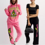 Grinch Fleece Hoodies Joggers