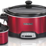 Hamilton Stay or Go Programmable 7 Quart Slow Cooker with Party Dipper