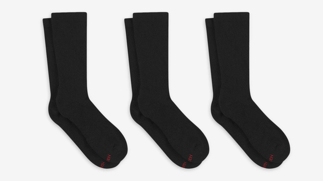 Hanes Mens Crew Socks 5 Pack