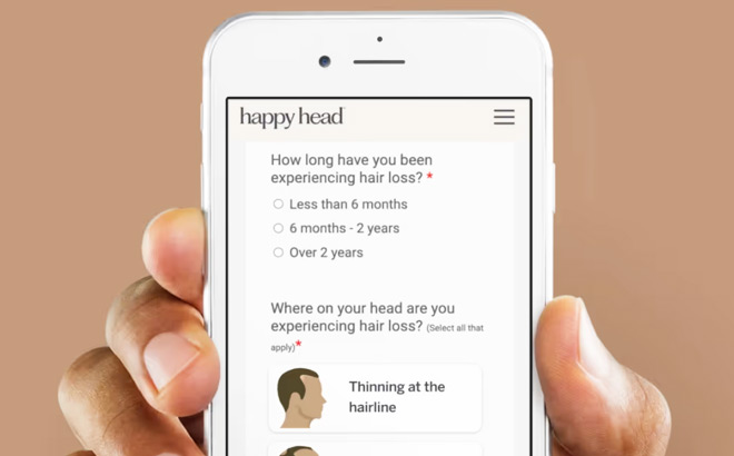 Happy Head Hair Quiz on Mobile Phone