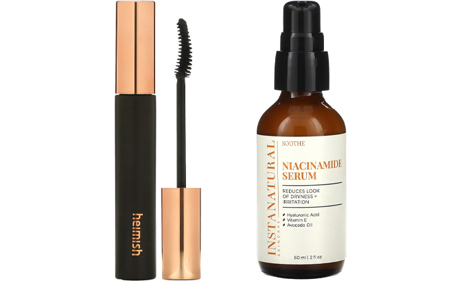 Heimish Dailism Smudge Stop Mascara and InstaNatural Niacinamide Serum