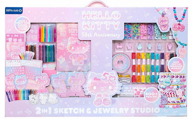 Hello Kitty 50th Anniversary Sketch and Jewelry Studio 400 Piece Set