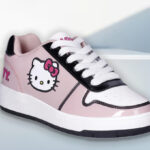 Hello Kitty Womens Pink Casual Court Sneaker