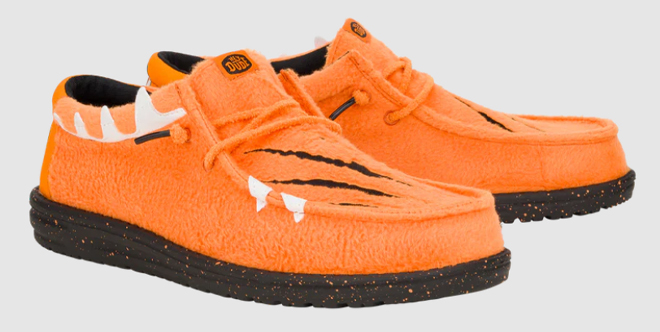 Hey Dude Wally Monster Feet Mens Shoes in Orangejpg