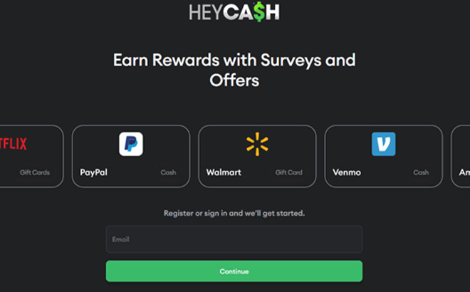 HeyCash Earn Rewards with Surveys and Offers Screenshot