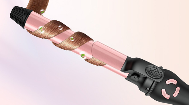 Hittiona 1 Inch Automatic Rotating Curling Iron