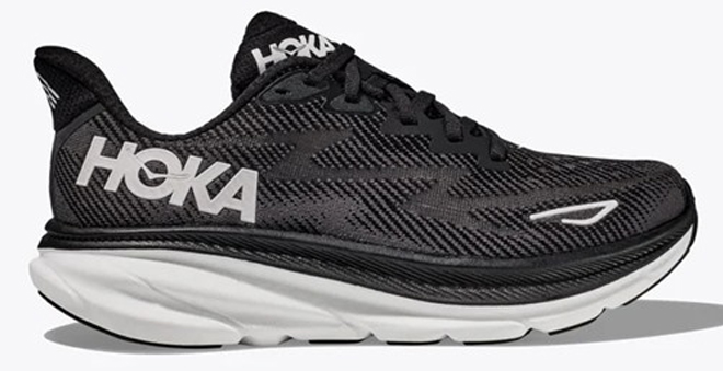 Hoka Clifton 9 Womens Shoes in Black