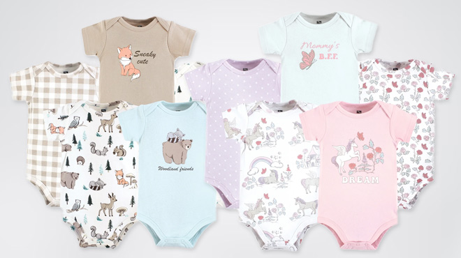 Hudson Baby Bodysuits 5 Pack