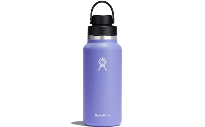 Hydro Flask 32 Ounce Wide Flex Chug Cap Water Bottle in the Color Lupine