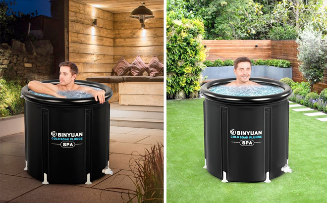 Ice Bath Tub for Athletes With Cover 99 Gal Cold Plunge Tub for Recovery