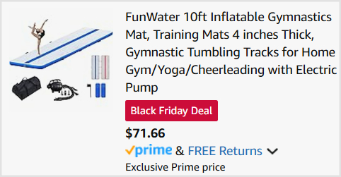 Inflatable Gymnastics Mat Checkout