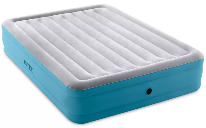 Intex Raised Queen Air Mattress on White Background