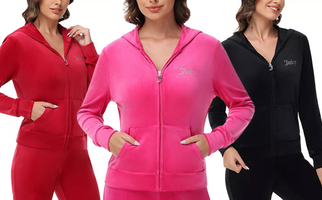 Juicy Couture Mean Girls Womens Velour Jacket