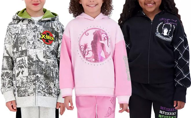 Kids Character 2 Piece Fleece Sets in 3 Styles