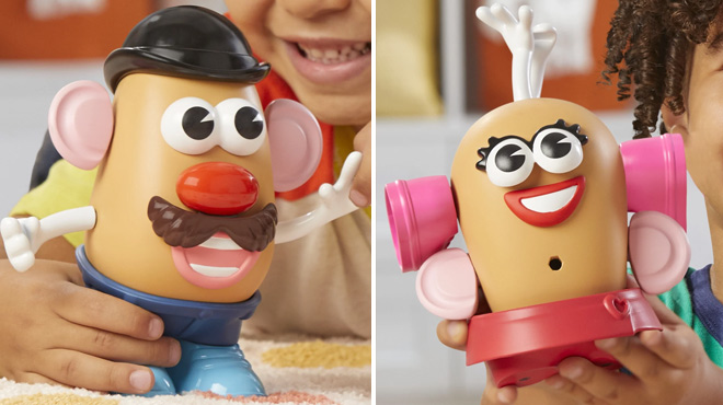 Kids Playing with Mr and Mrs Potato Head