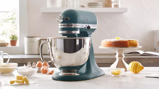 KitchenAid Hearth Hand with Magnolia 5 Quart Green Stand Mixer