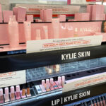 Kylie Cosmetics Products Displayed on Shelves at a Store