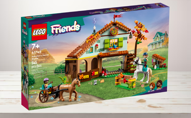 LEGO Friends Autumns Horse Stable Building Set on a Table