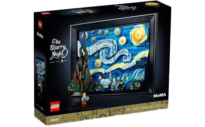 LEGO Ideas Vincent Van Gogh The Starry Night Box