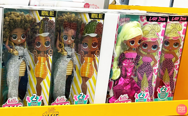 LOL Surprise OMG Royal Bee Fashion Doll and LOL Surprise OMG Lady Diva Fashion Doll