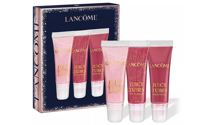 Lancome 3 Piece Lip Gloss Holiday Set