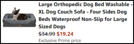 Large Orthopedic Dog Bed Order Summary