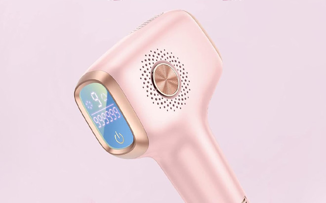 Laser Hair Removal on Pink Background