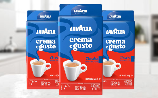 Lavazza Espresso Dark Roast Ground Coffee 4 Pack