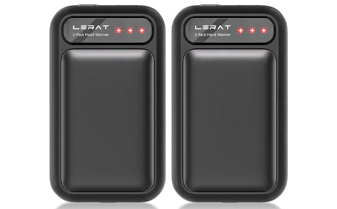 Lerat Hand Warmers Rechargeable 2 Pack