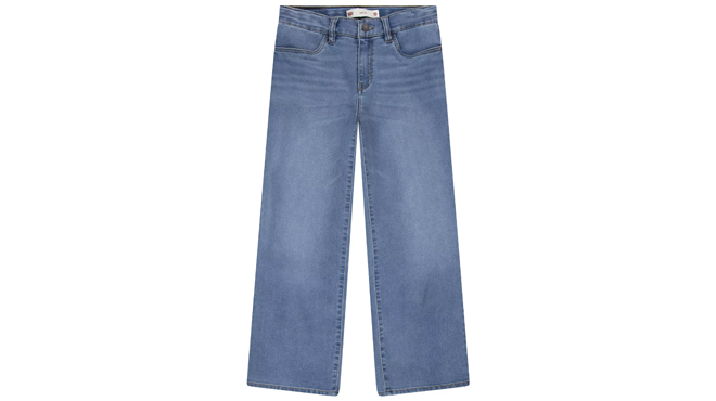 Levis Girls 7 16 Wide Leg Denim Jeans