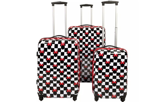 Licensed Character Minnie Mouse 3 Piece Hardside Spinner Luggage Set