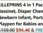 Lilleprins 4 in 1 Pack and Play with Bassinet Screenshot