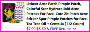 Litbear Pimple Patches Checkout Screen