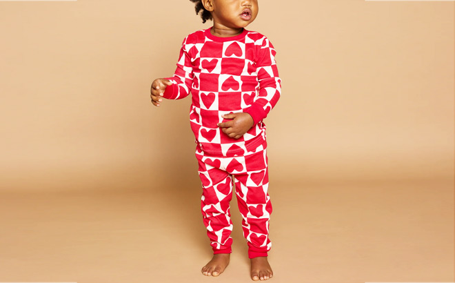 Little Star Toddler Valentines Day Pajama Set