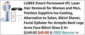 Lubex IPL Laser Hair Removal Screenshot