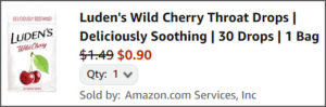 Ludens Throat Drops at Checkout