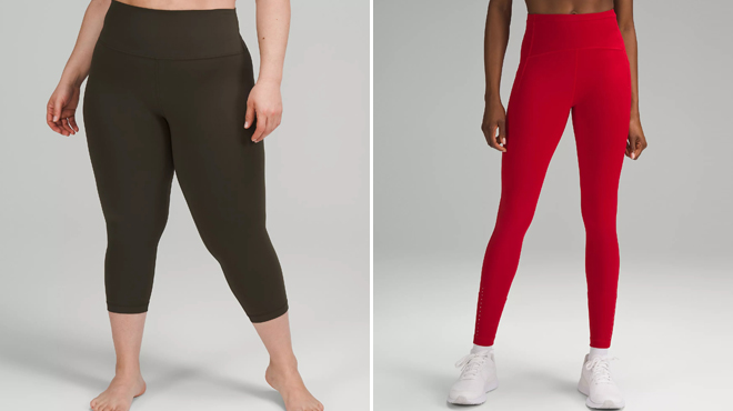 Lululemon Align High Rise Crop 21 Inch Leggings and Lululemon Swift Speed High Rise Tight Leggings