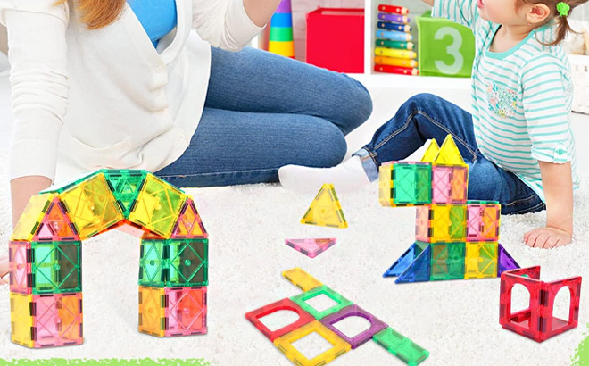 Magnetic Tiles 48 Piece Set