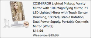 Makeup Vanity Mirror at Checkout