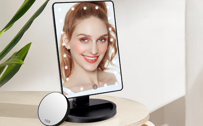 Makeup Vanity Mirror in Black Color