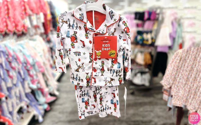 Matchiing Kids Grinch Pajamas at Target