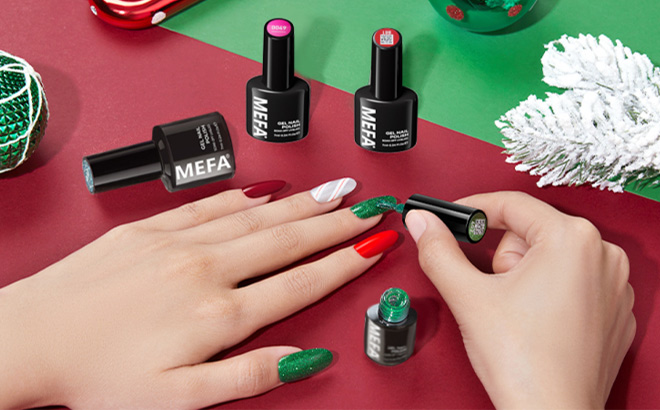 Mefa Christmas Gel Nail Polish Set