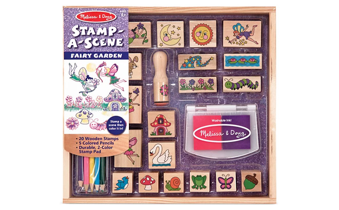 Melissa and Doug Stamp a Scene Fairy Garden Play Set