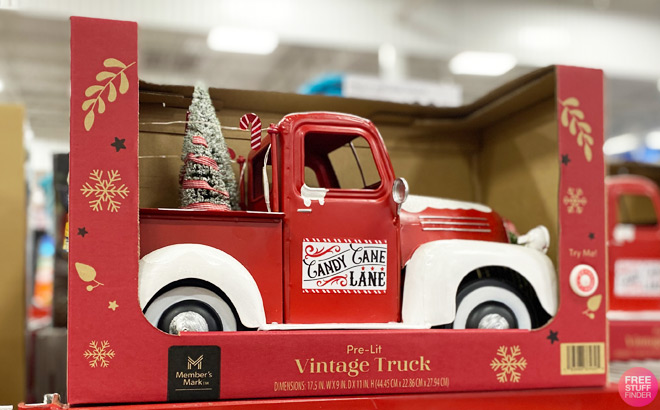 Members Mark Pre Lit Holiday Vintage Truck