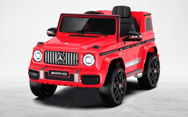 Mercedes Benz G63 Licensed 1 Seater Kid Car in Red Color