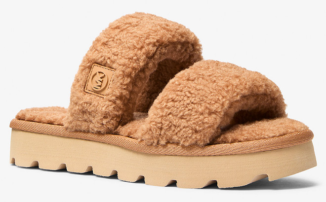 Michael Kors Winnie Faux Shearling Slide Slippers