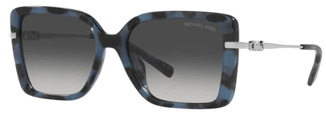 Michael Kors Womens Castellina 55mm Blue Tortoise Sunglasses