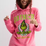 Model Wearing Grinch Hoodie