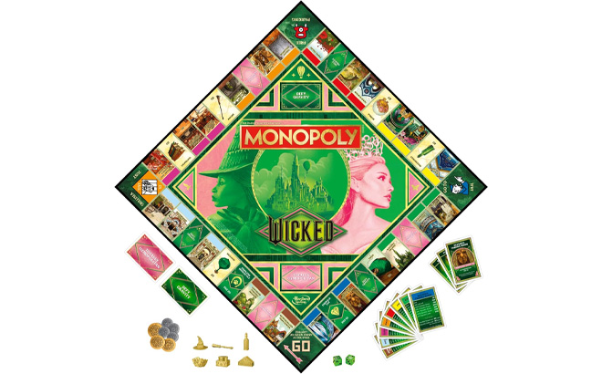 Monopoly Wicked Edition Board Game on a Plain Background